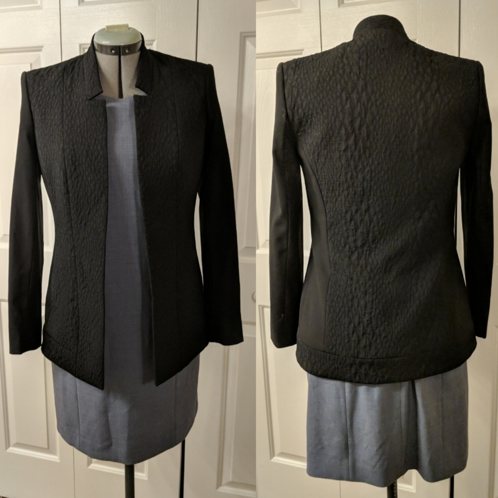 Theory Black Pebble Blazer Size 04
